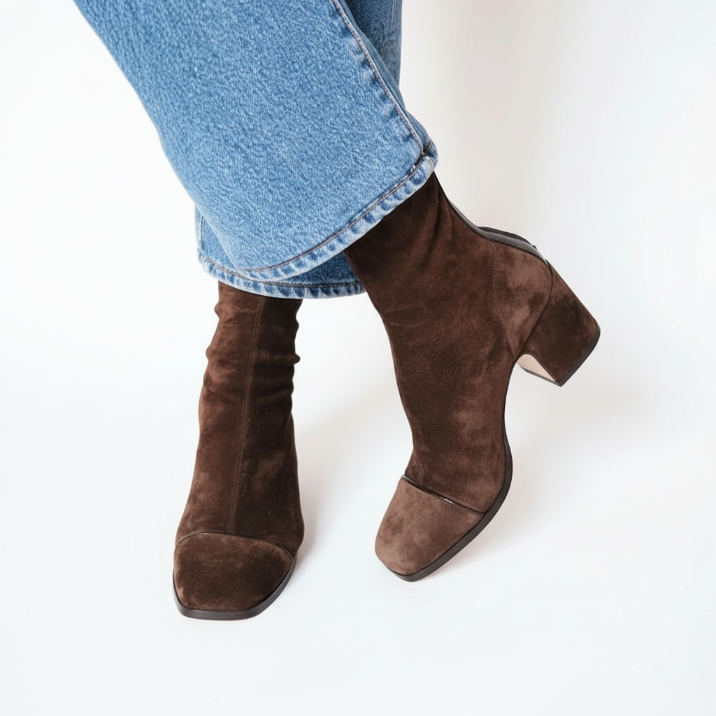 Aisling™ | Square Toe Heeled Boots