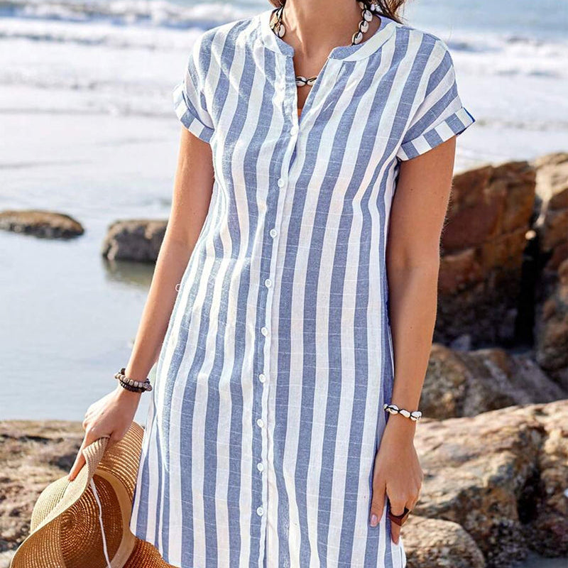 PAMELA ™  | Elegant Striped Dress