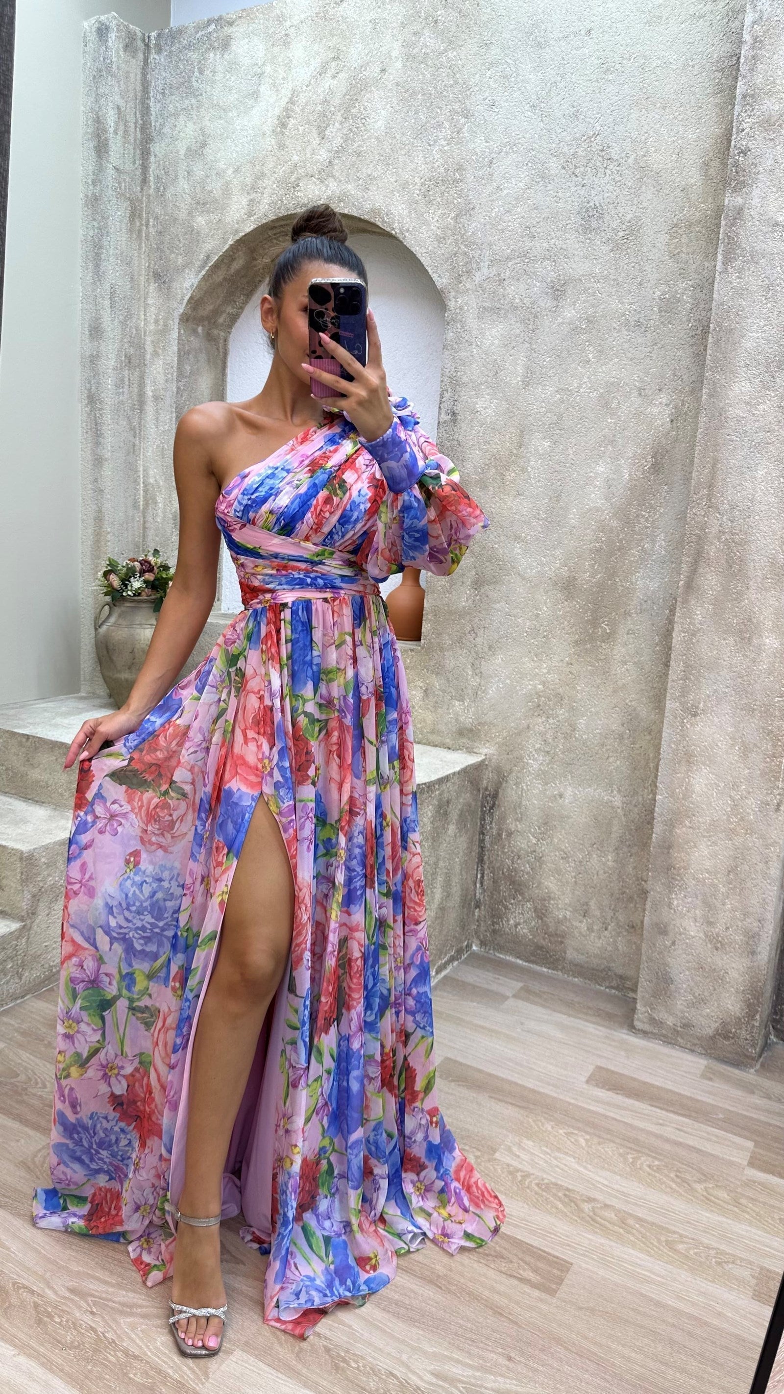 WHITNEY™ | Elegant Flowy Shoulder Dress
