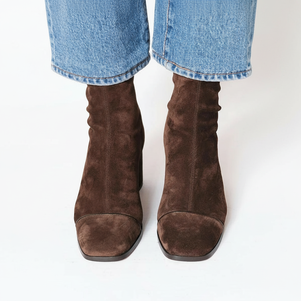 Aisling™ | Square Toe Heeled Boots