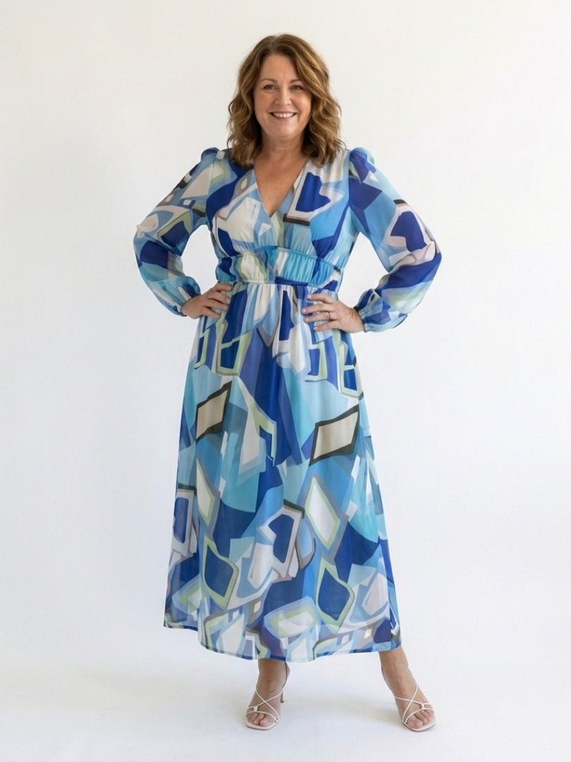ALTHEA™ | Long Sleeve Floral Maxi Dress