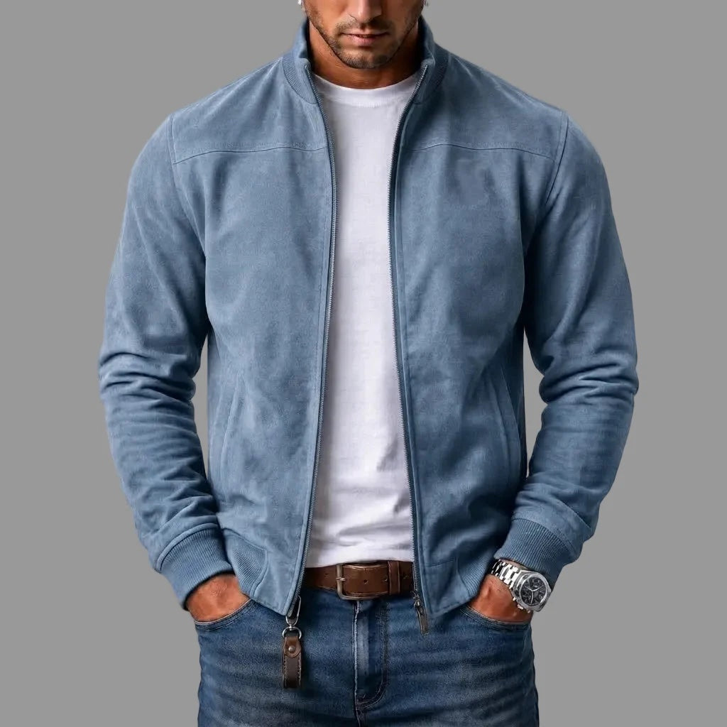Noah - Suede Bomber Jacket