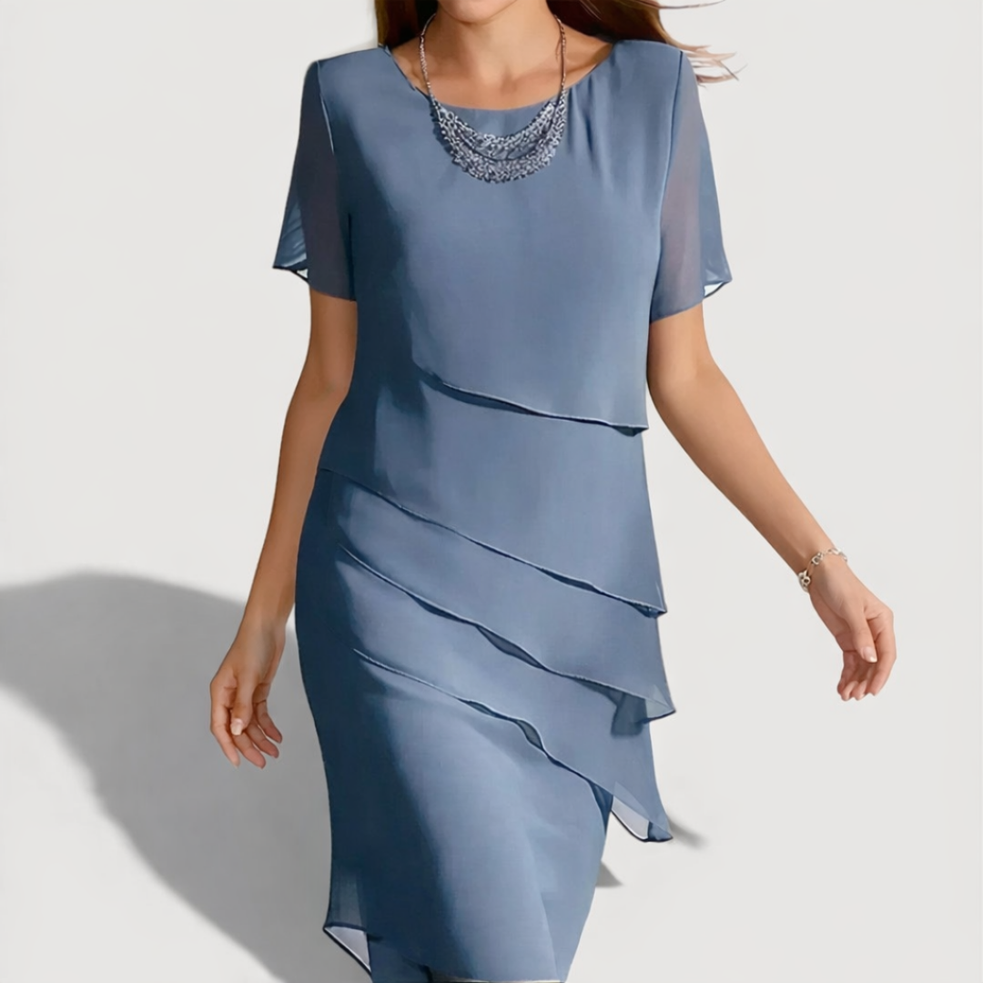 KENDRA™ | Layered Midi Dress