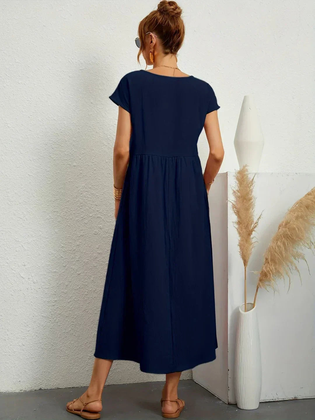 GABRIELLE™ — A Flowing Midi Dress with Timeless Elegance