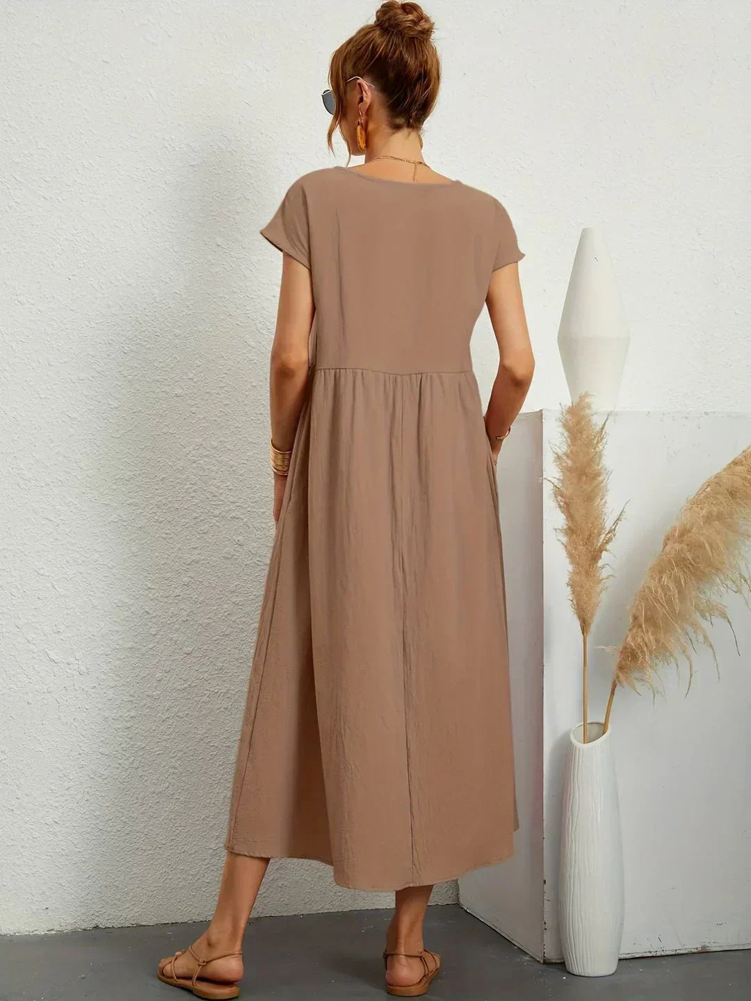 GABRIELLE™ — A Flowing Midi Dress with Timeless Elegance