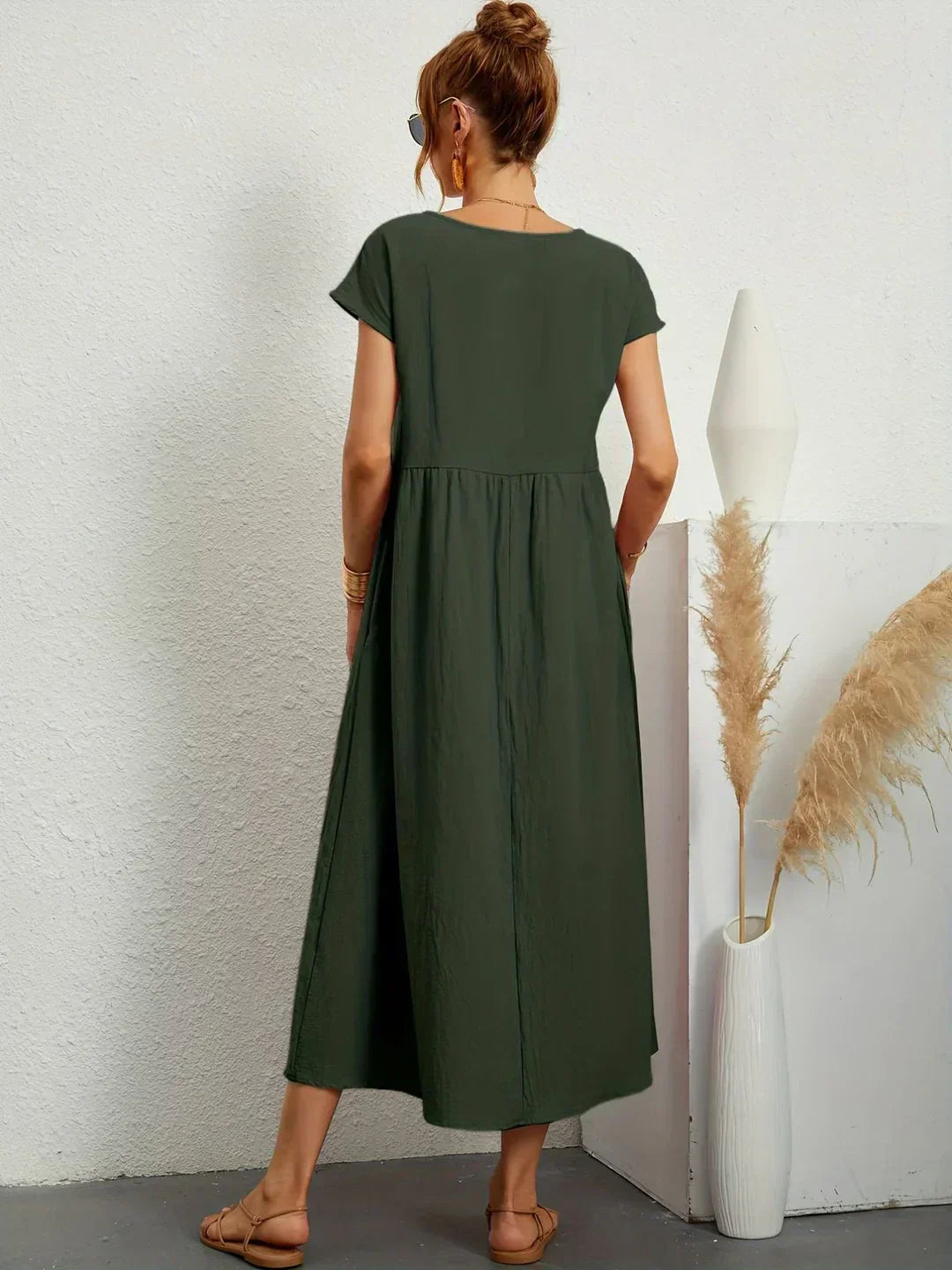 GABRIELLE™ — A Flowing Midi Dress with Timeless Elegance