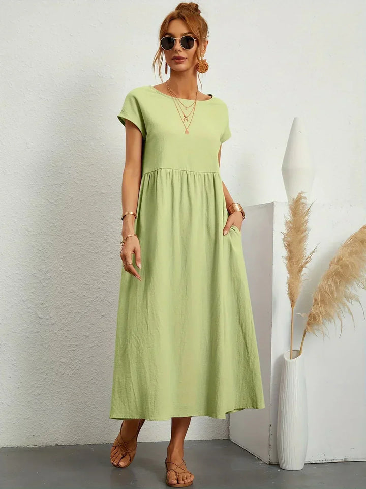 GABRIELLE™ — A Flowing Midi Dress with Timeless Elegance