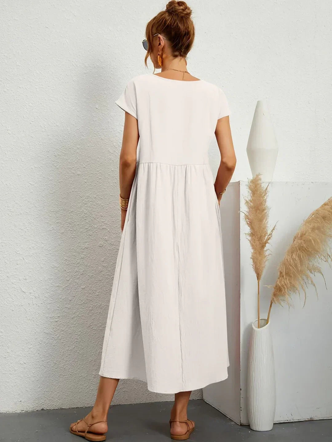 GABRIELLE™ — A Flowing Midi Dress with Timeless Elegance