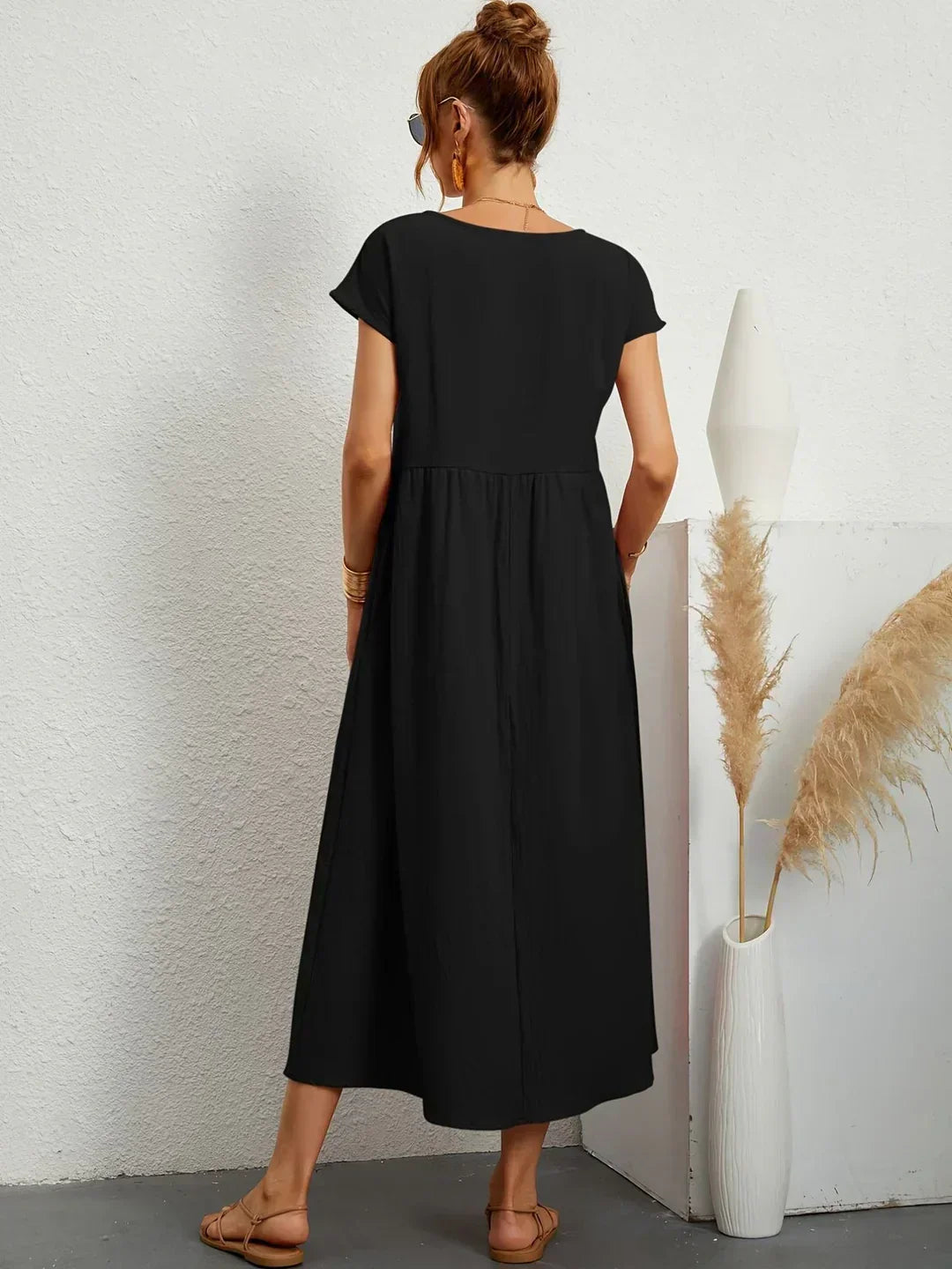 GABRIELLE™ — A Flowing Midi Dress with Timeless Elegance