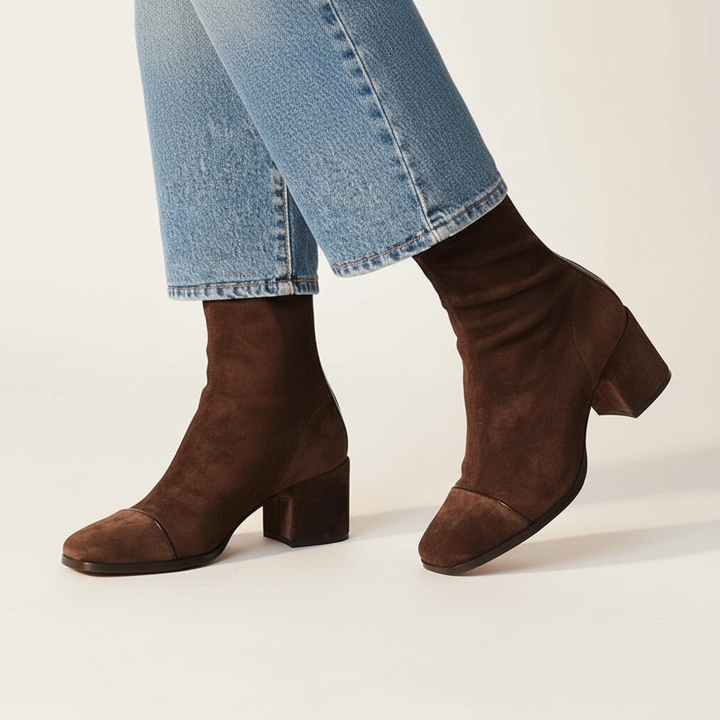 Aisling™ | Square Toe Heeled Boots