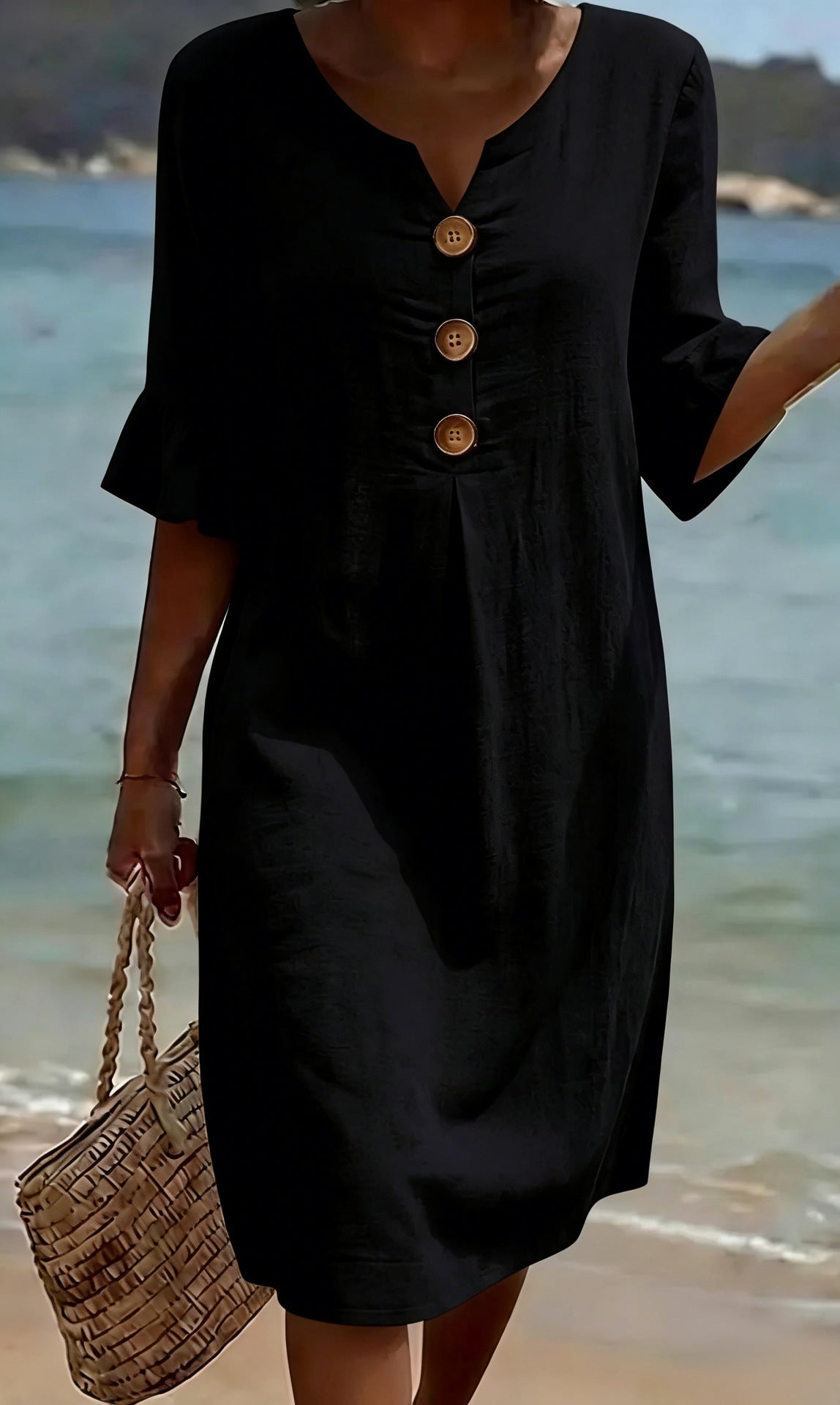 SIENNA | Women’s Everyday Floral Print Cotton & Linen Dress