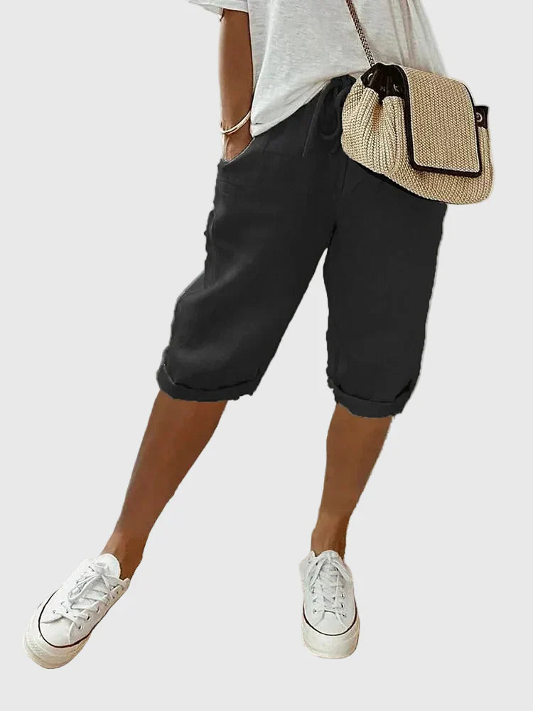 GRACE™ | Light Cotton-Linen Shorts
